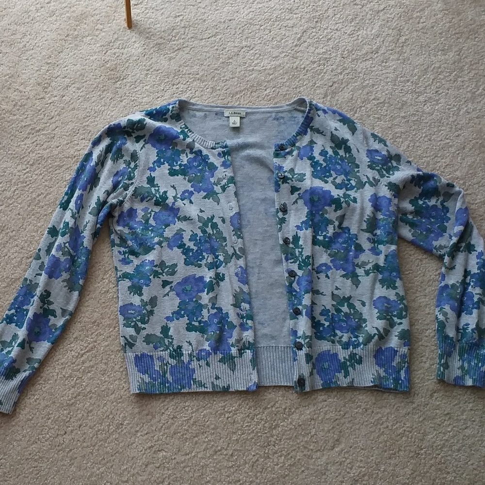 LL Bean Womens Cardigan Small